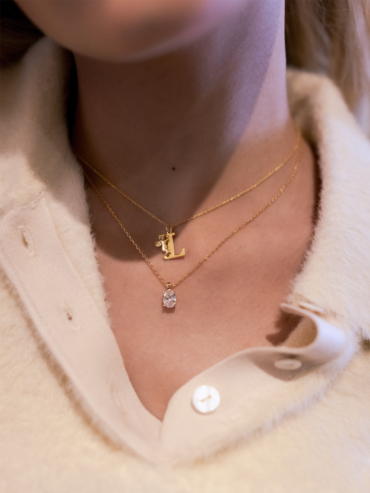 Angel Letter Necklace