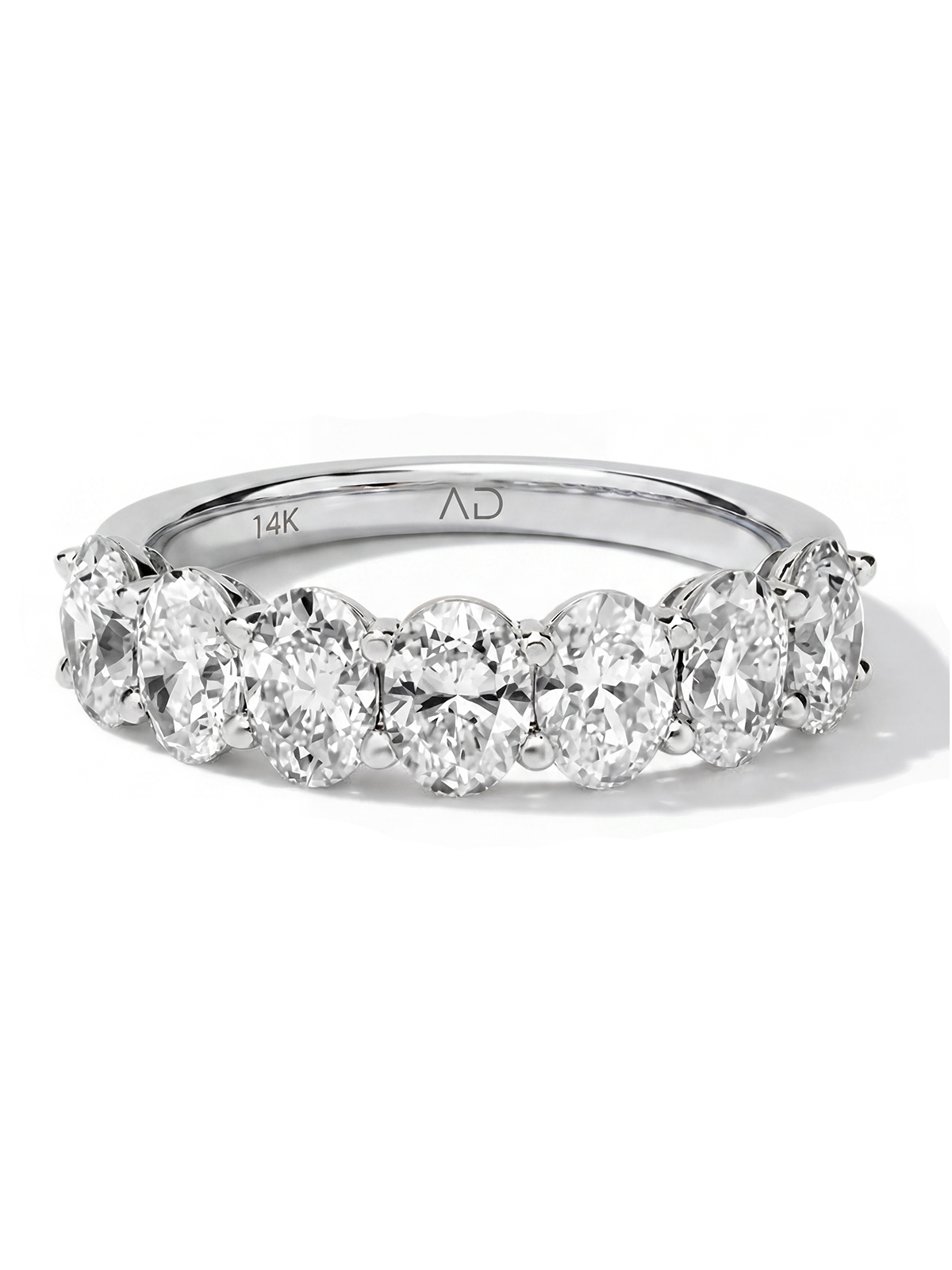 2.10CT Oval Kesim Yarımtur Yüzük