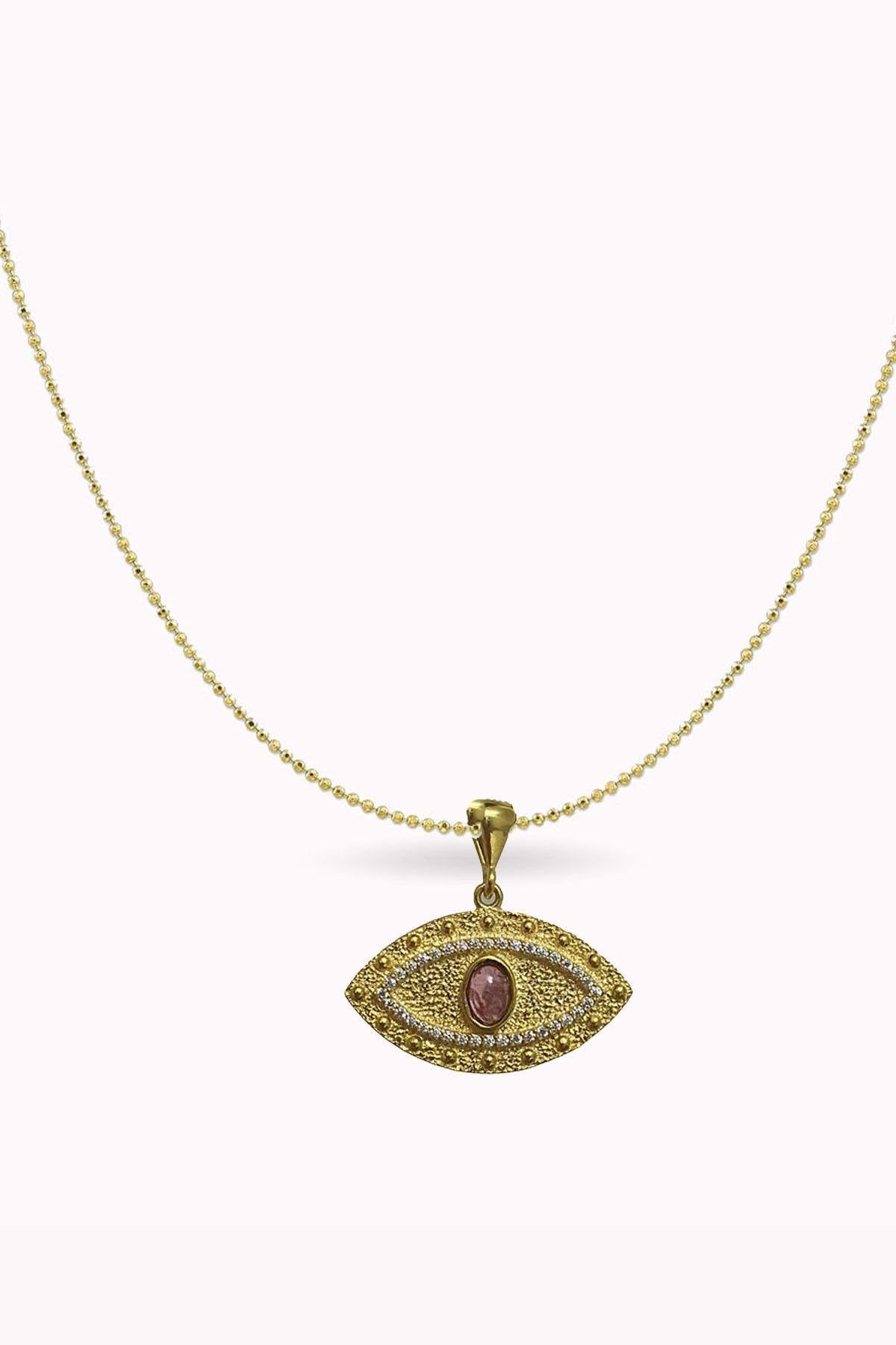 Big Eye Mini Ball Chain Necklace