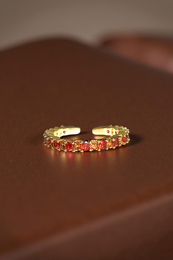 2.5MM | Red Full Eternity Yüzük  Atelier Duygu.