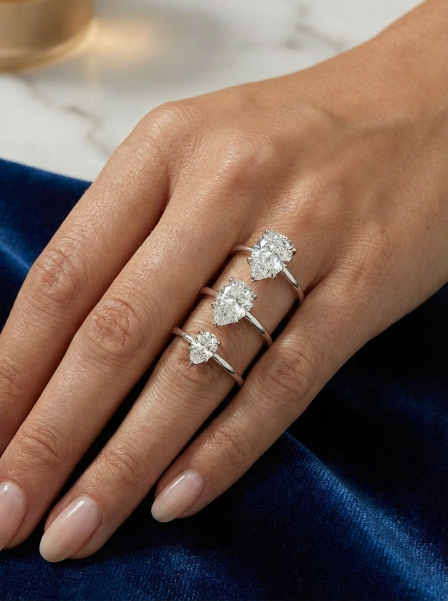 2.0CT | Pear Cut Yüzük