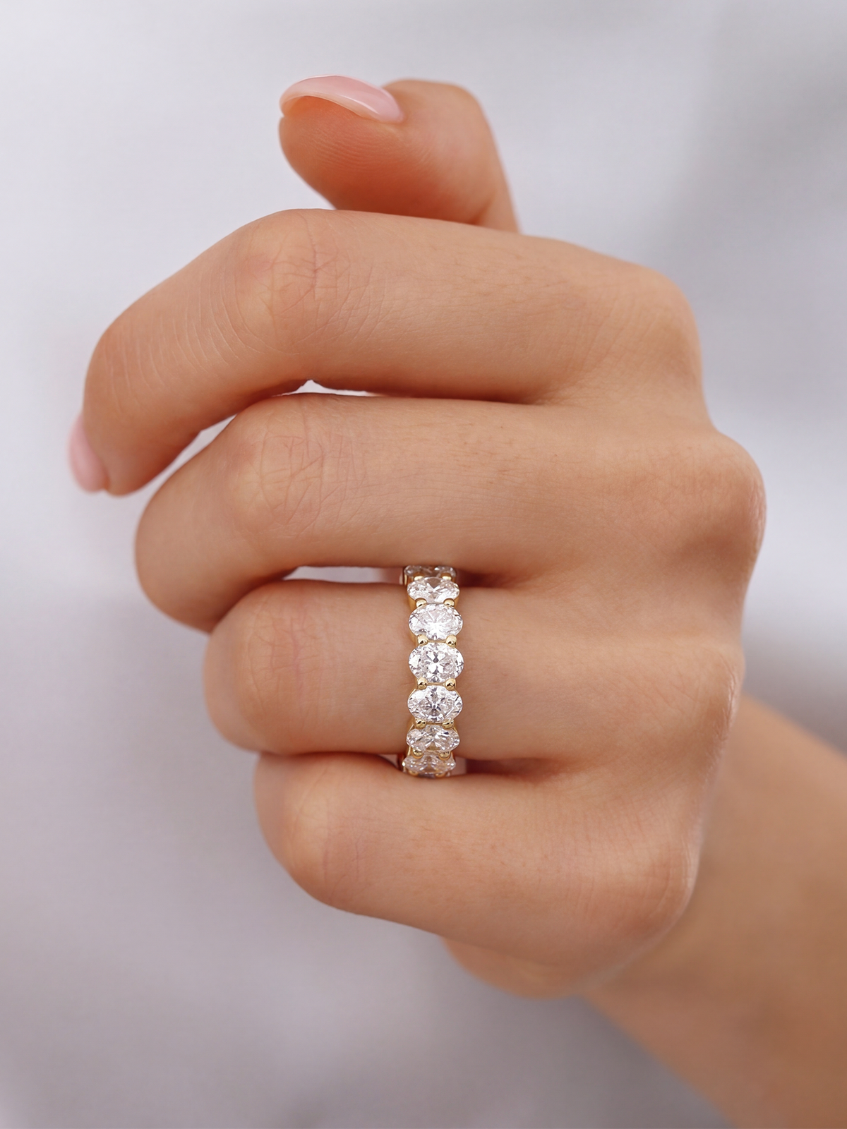 5.00CT Oval Kesim Tamtur Yüzük