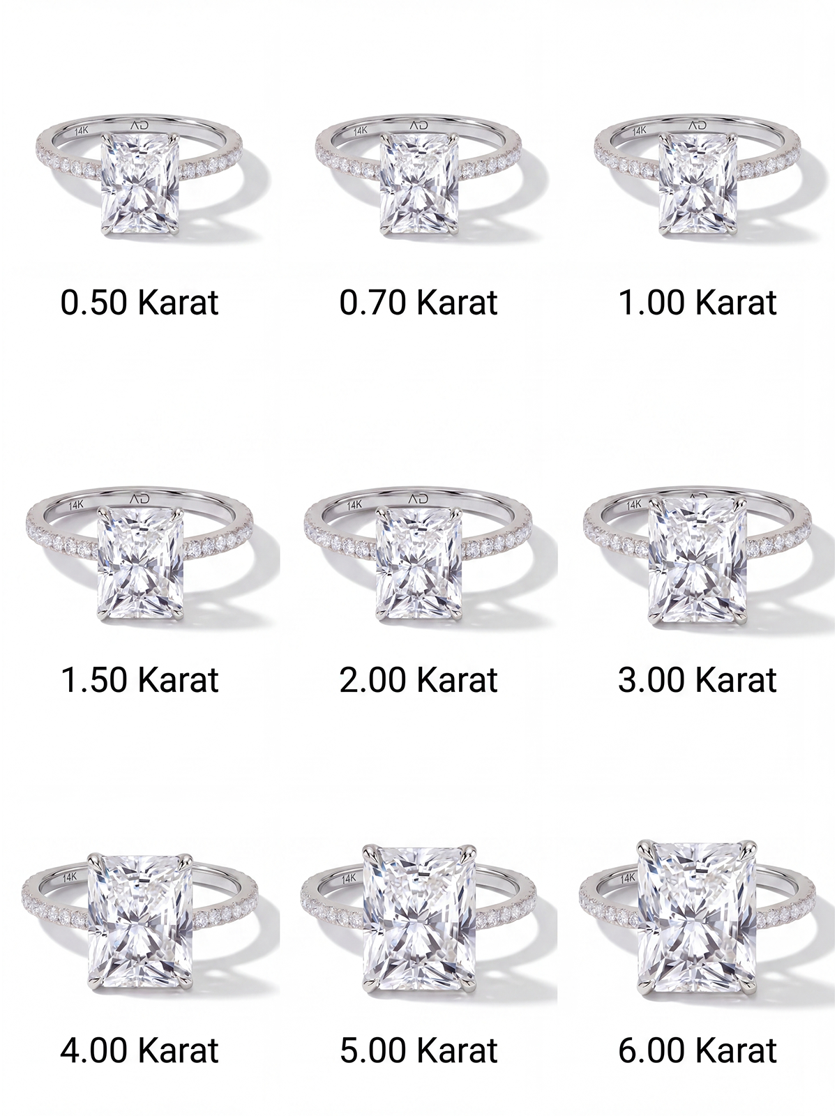 Radiant Kesim Kolu Taşlı Tektaş Yüzük