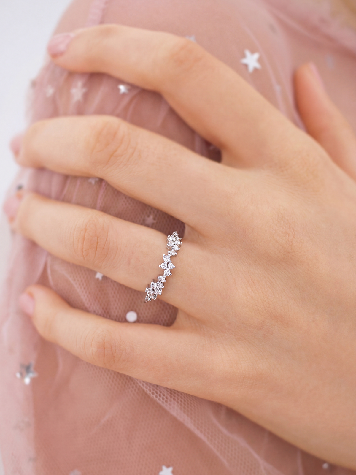 0.35CT Cluster Yüzük