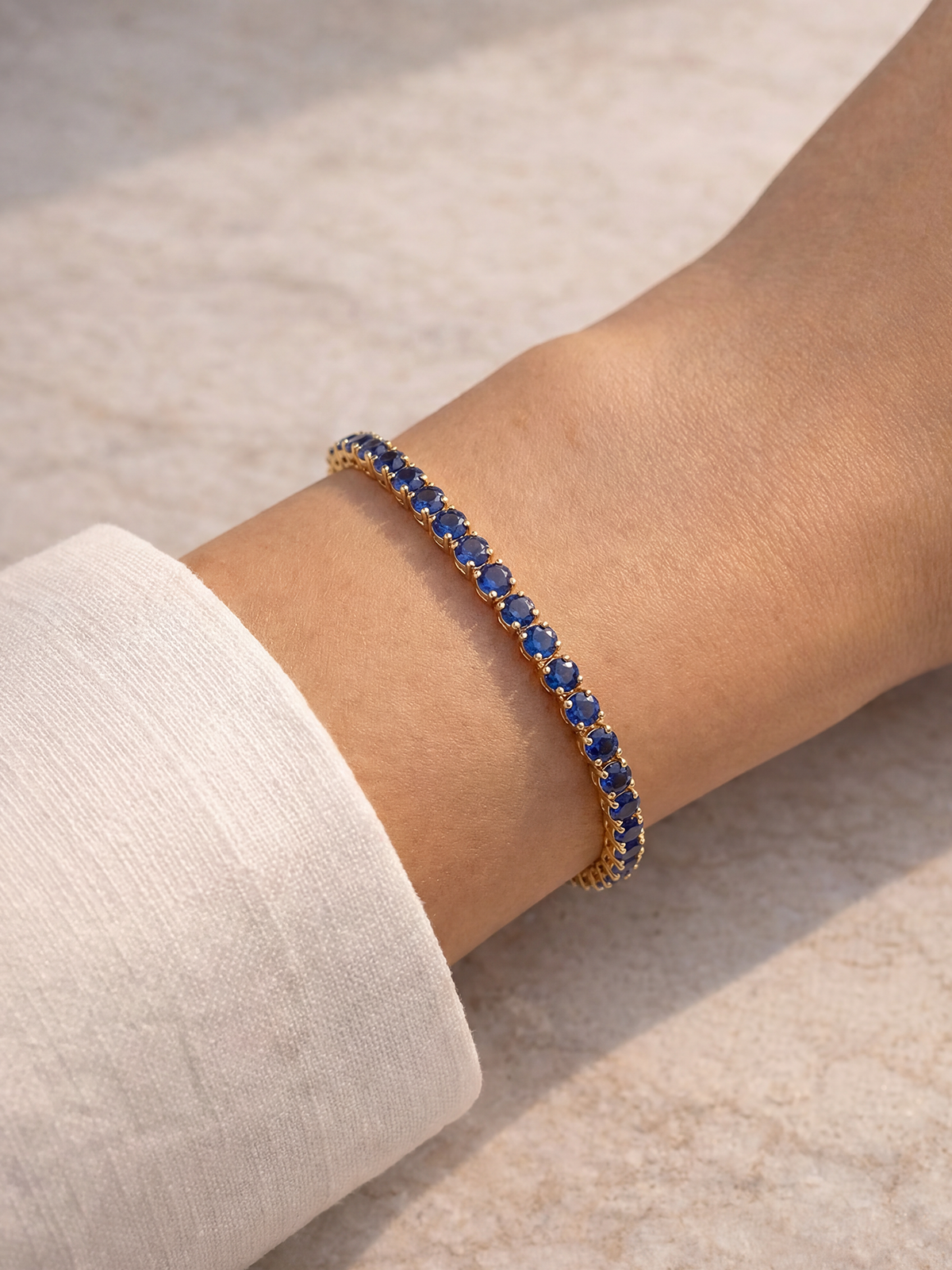 3MM | Lacivert Su Yolu Bileklik