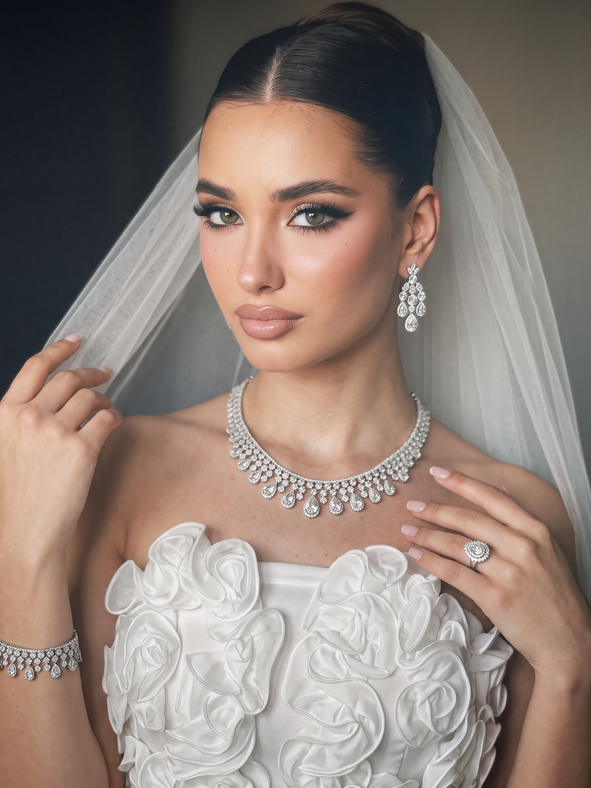 Milano Kolye Bileklik Küpe Yüzük Set