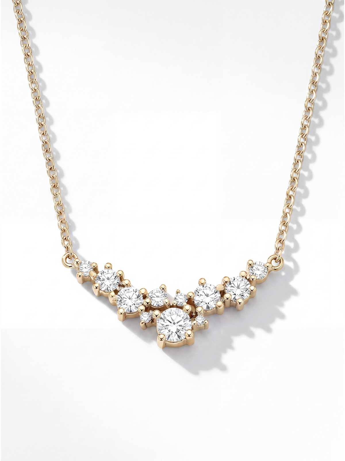 0.60 CT Cluster Kolye