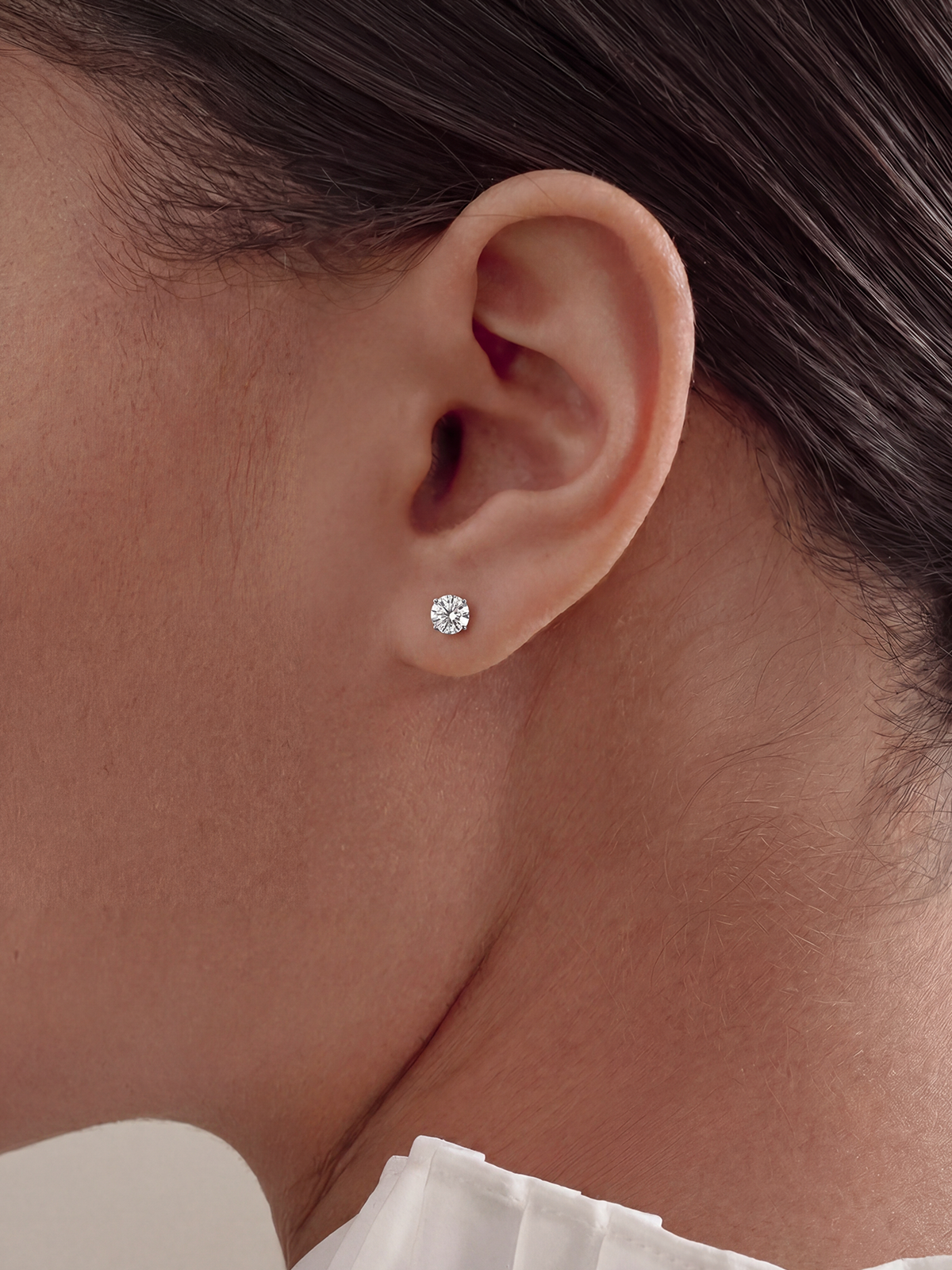 4MM | 4 Tırnak Tektaş Küpe
