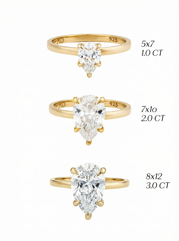 2.0CT | Pear Cut Yüzük