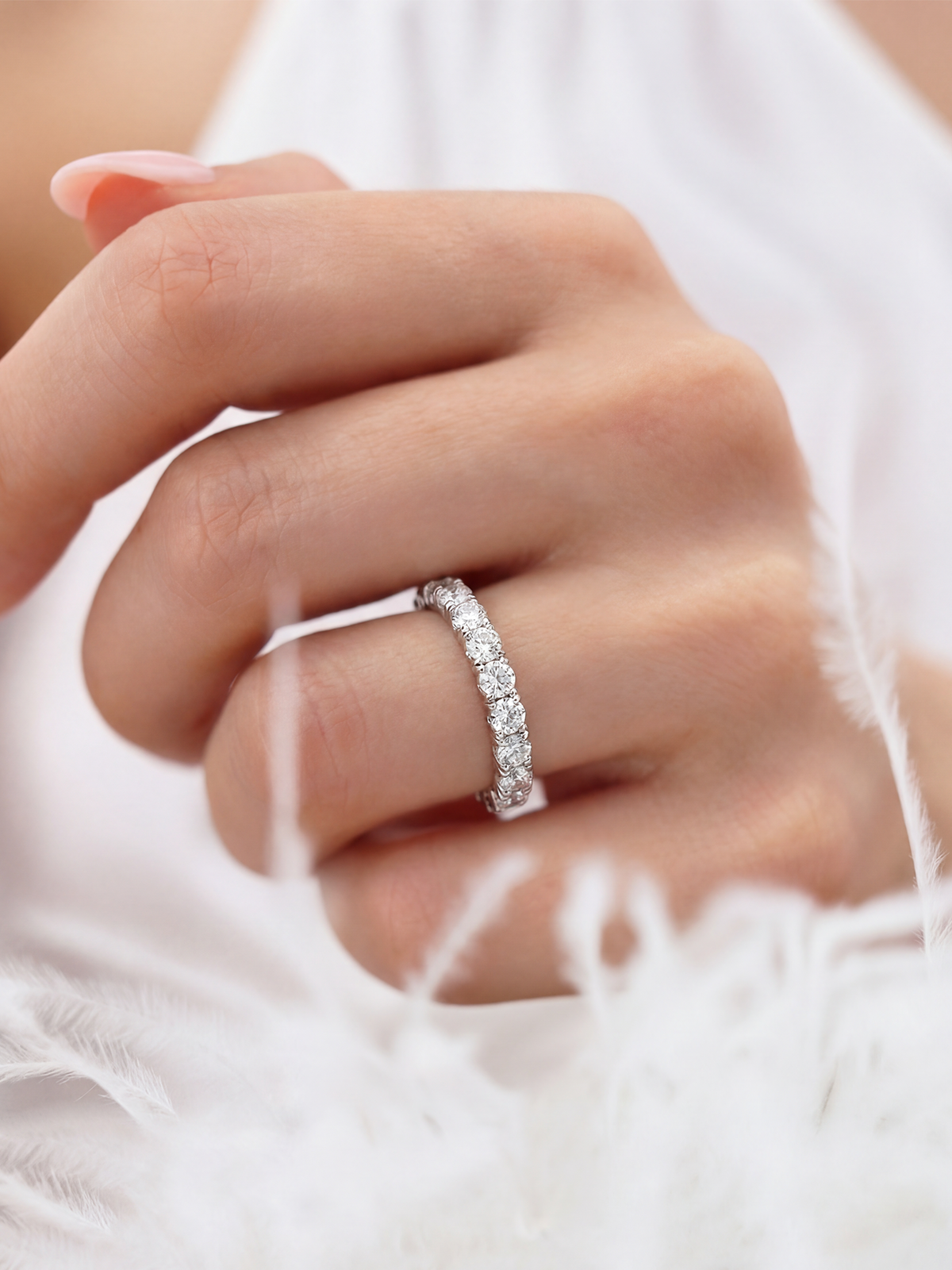 1.20CT Yarımtur Yüzük