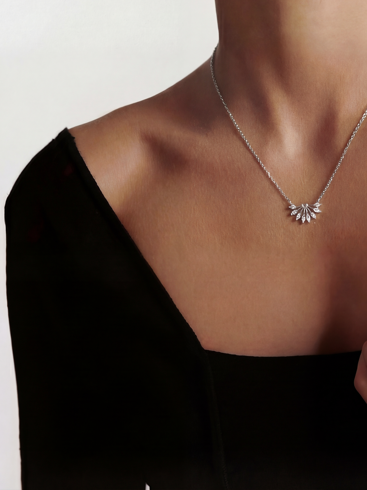 Solea Marquise Stone Necklace