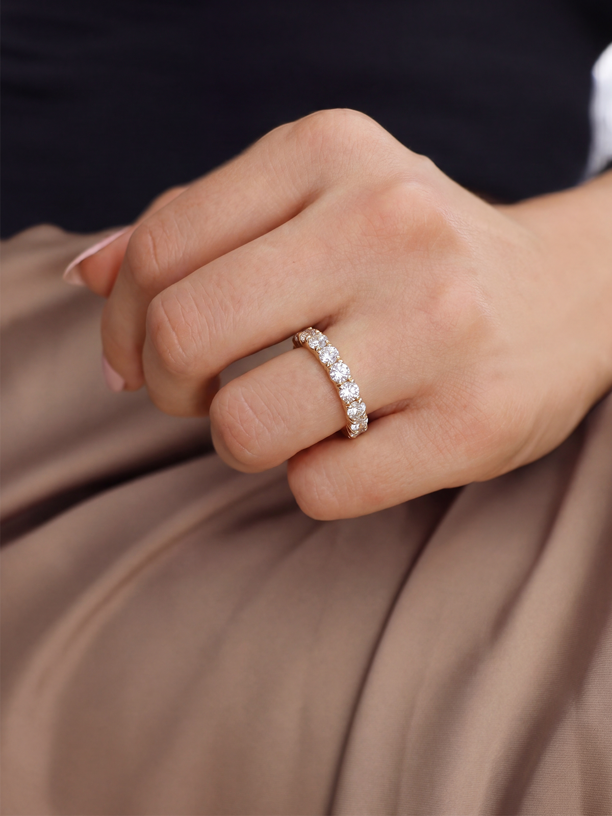 1.20CT Yarımtur Yüzük