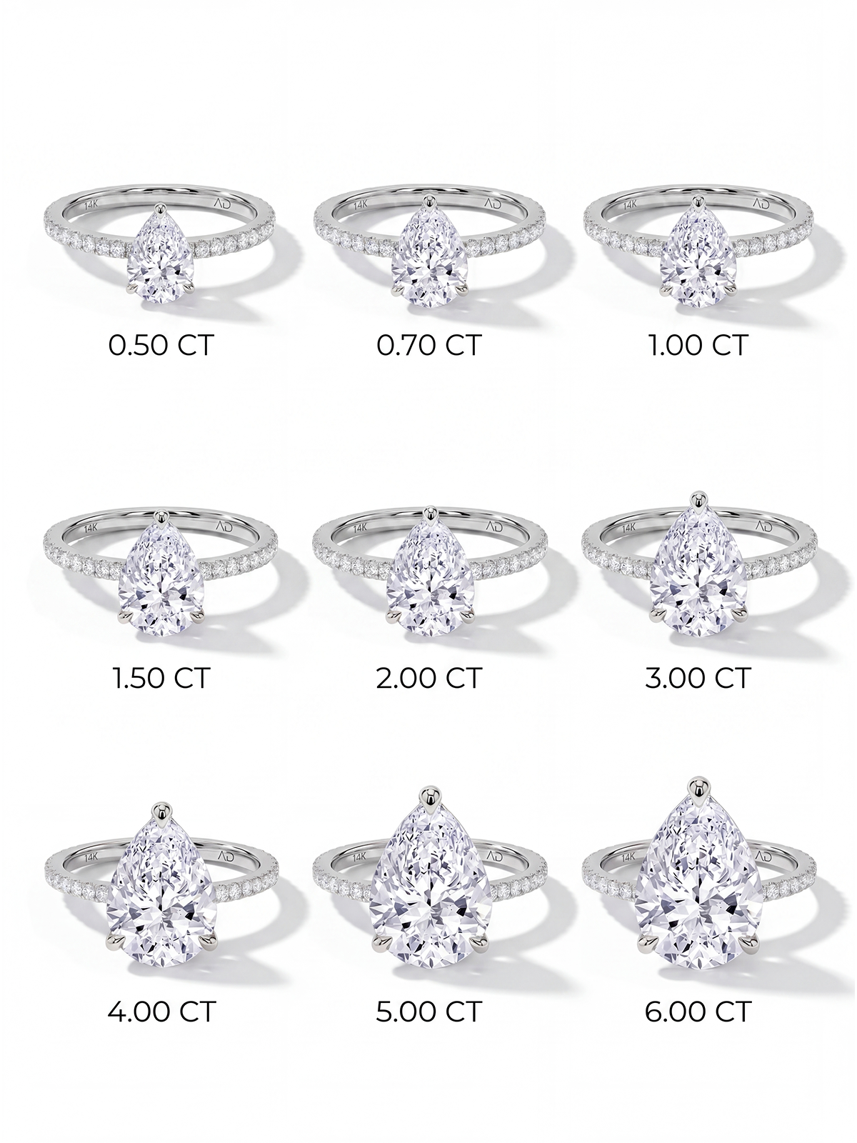 Damla Kesim Kolu Taşlı Tektaş Yüzük