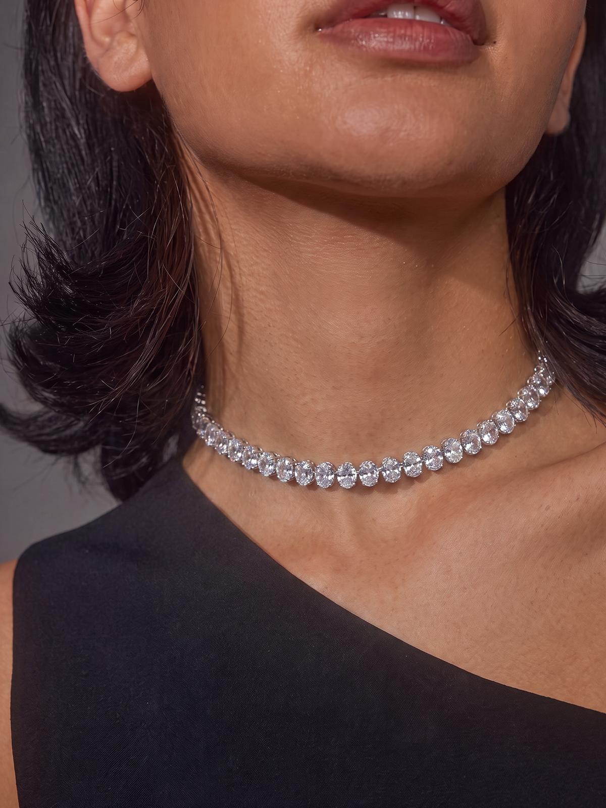 6MM | Choker Oval Cut Tennis Necklace