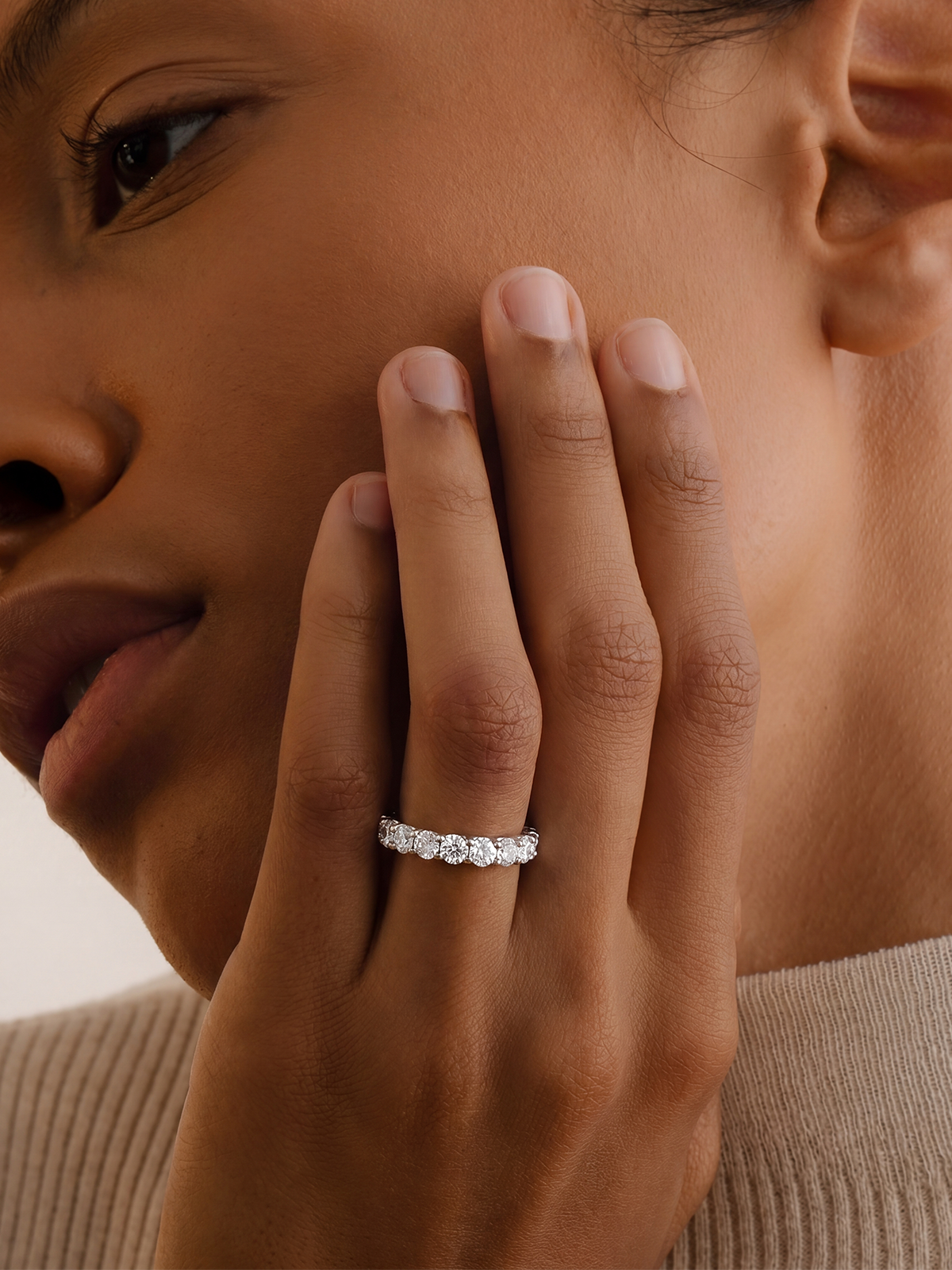 1.20CT Yarımtur Yüzük