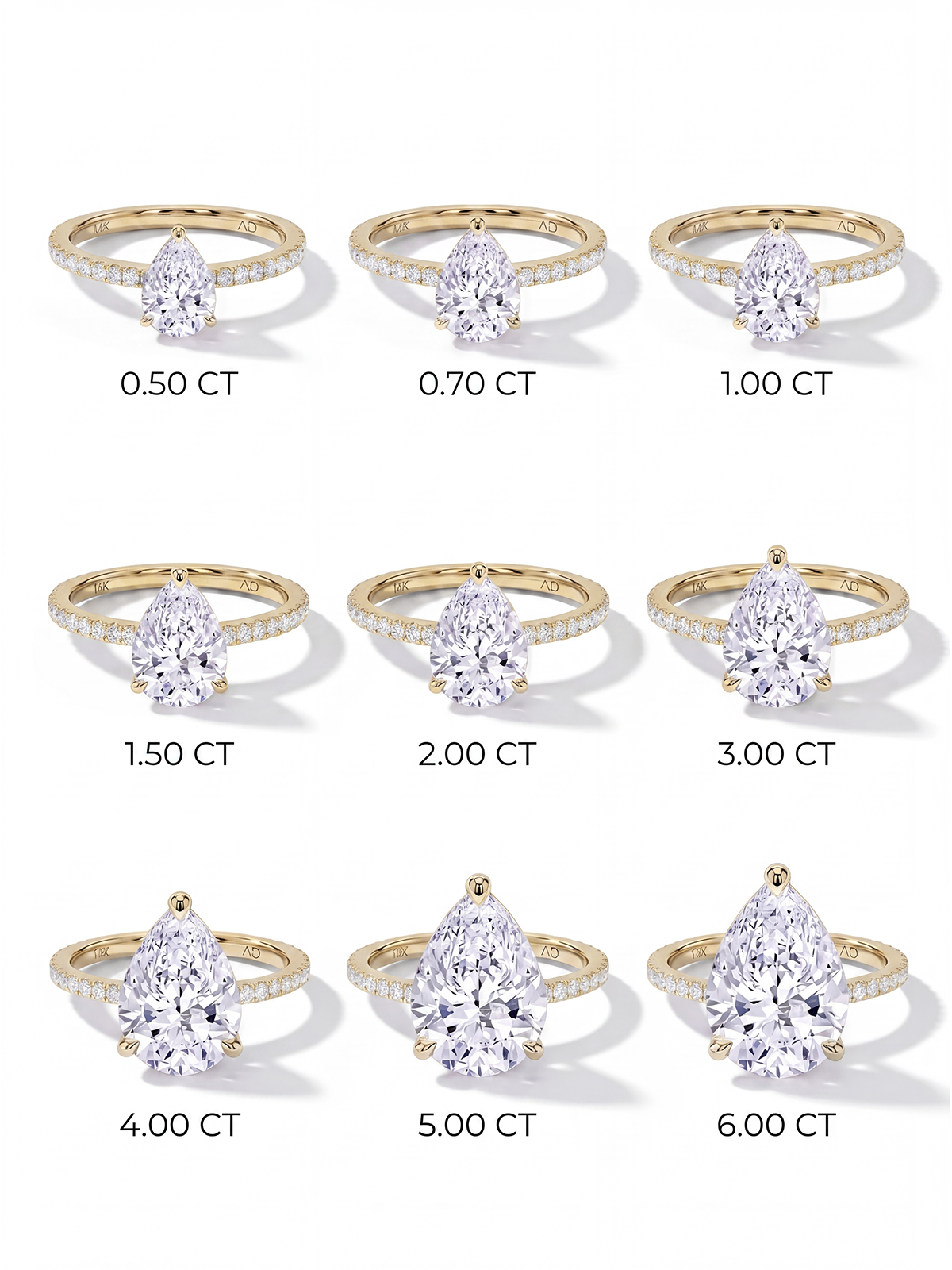 Damla Kesim Kolu Taşlı Tektaş Yüzük