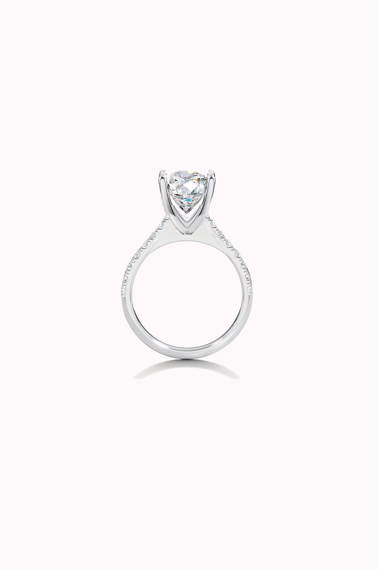 8MM 2.00CT Stony Solitaire Ring