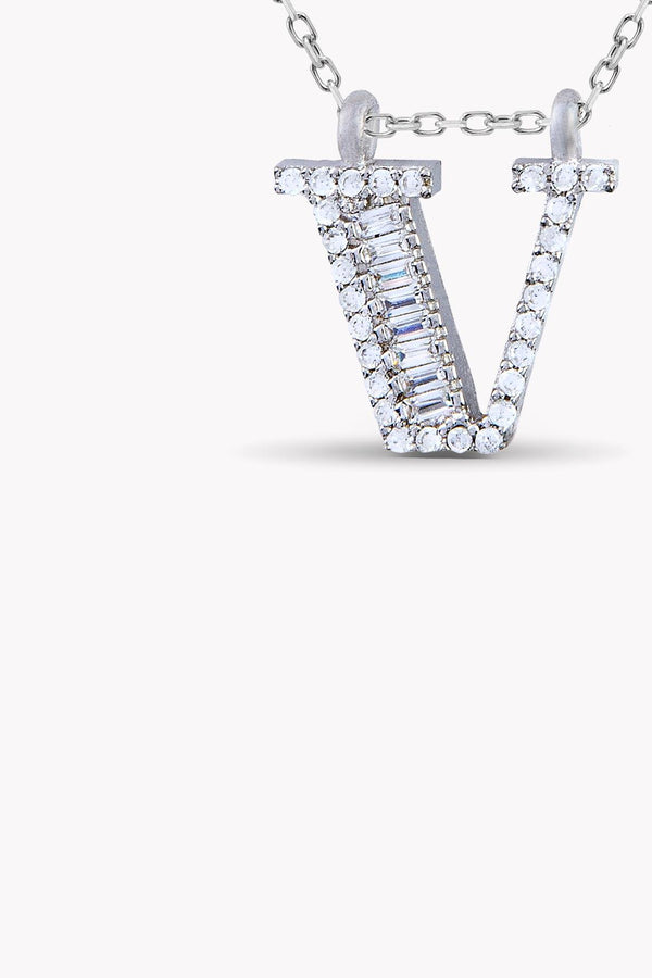 Zircon Letter Kolye  Atelier Duygu.