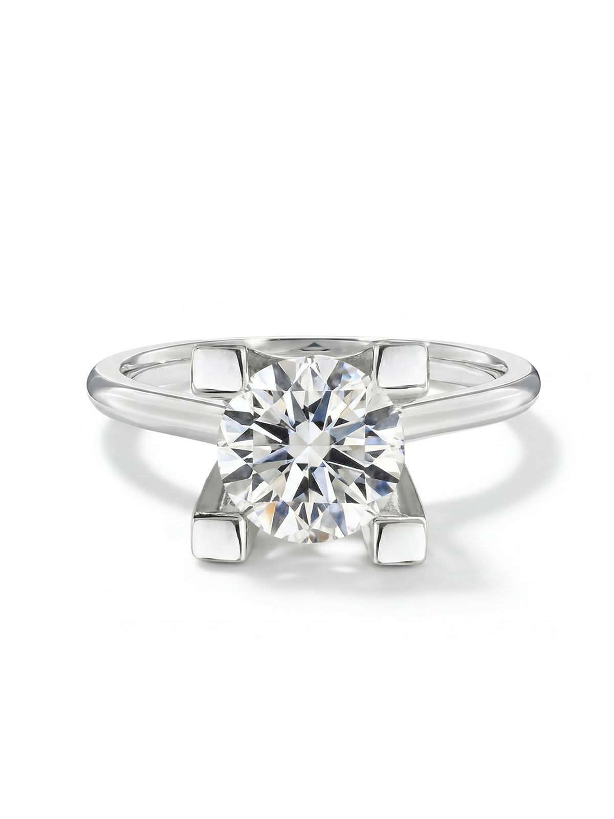 8MM 2.00CT Solitaire Ring