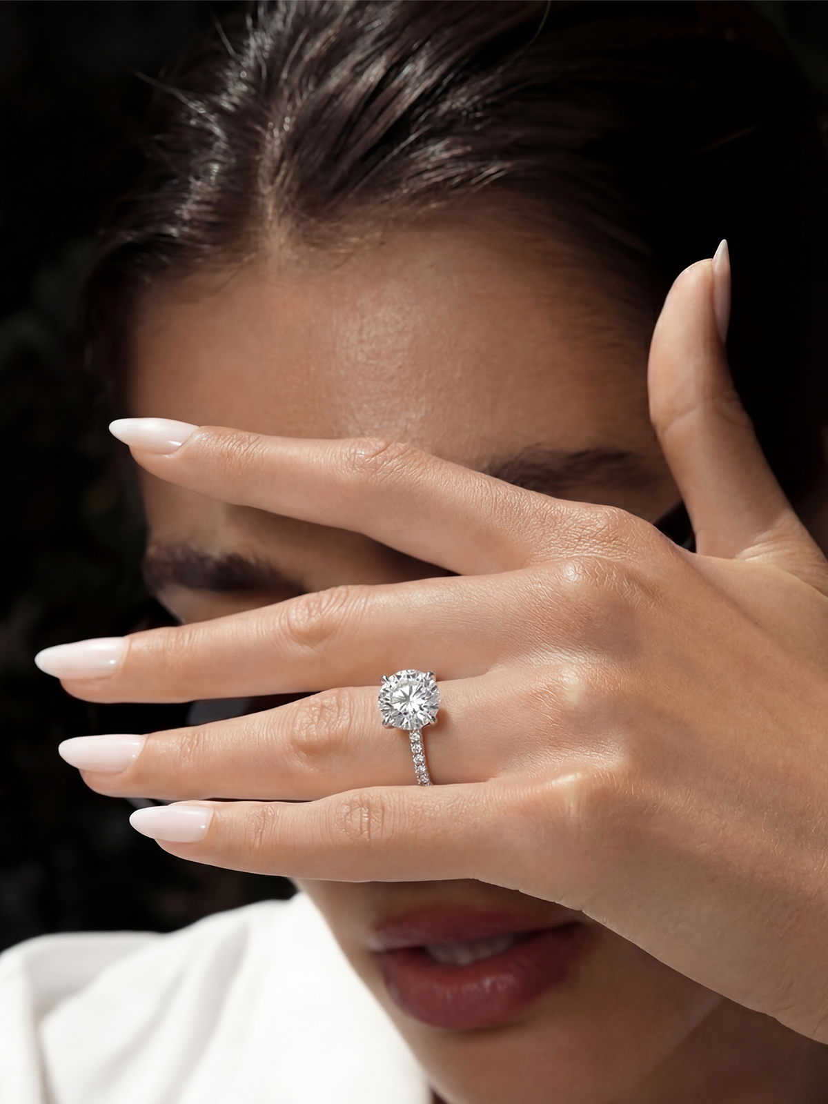 2.0CT | 4 Tırnak Kolu Taşlı Tektaş Yüzük