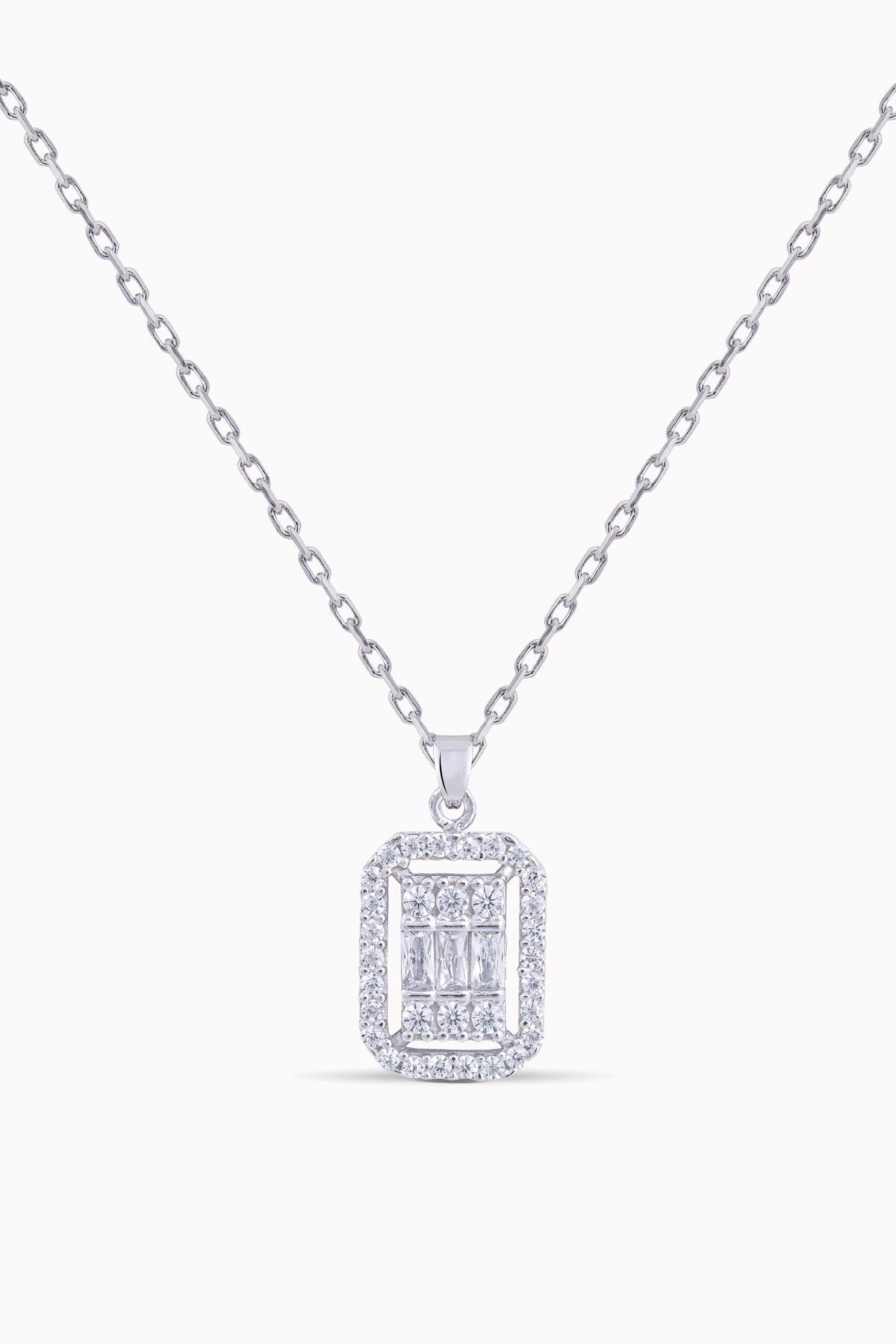 Baguette Stone Necklace