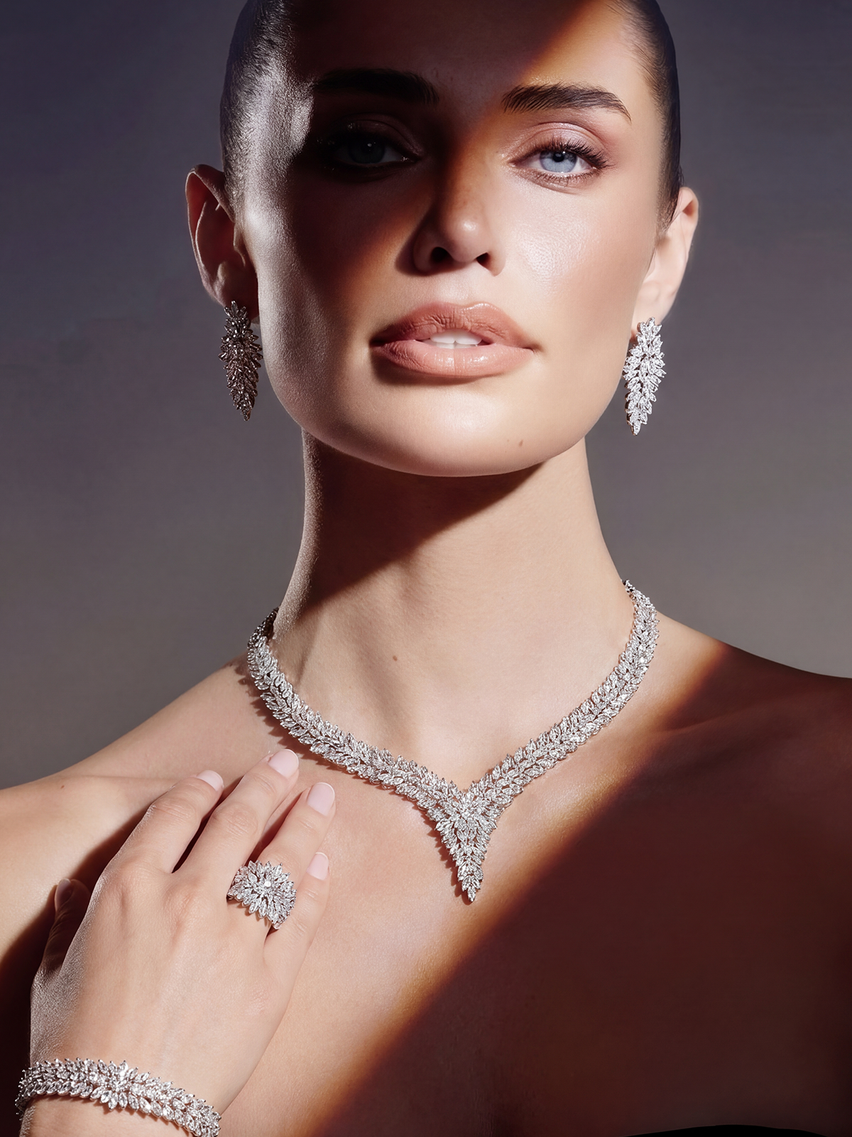 Arabella Kolye Bileklik Küpe Yüzük Set