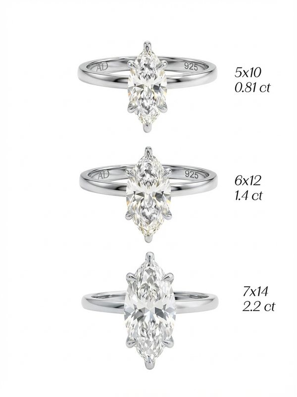 2.2CT | Marquise Cut Yüzük