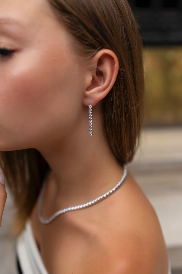 3MM | Cast Tennis Earring