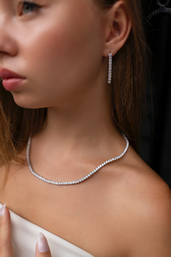 3MM | Cast Tennis Earring