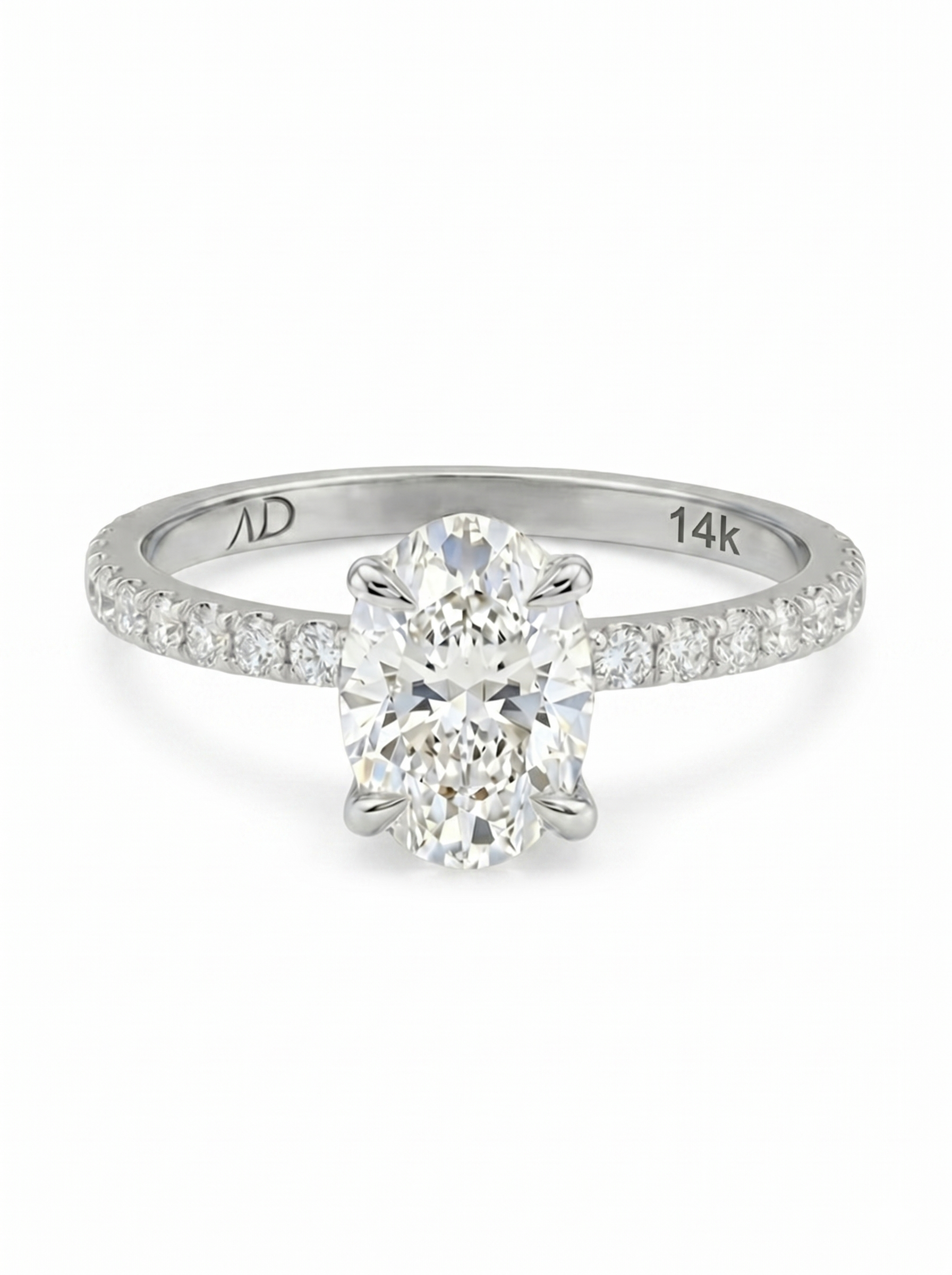 1.2CT | Oval Kesim Kolu Taşlı Yüzük