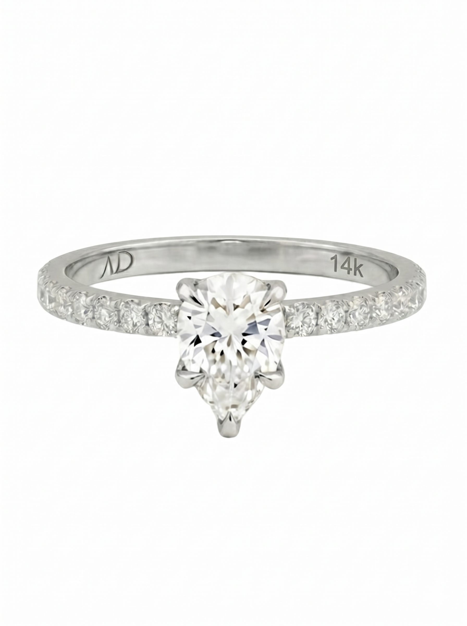 1.0CT | Damla Kesim Kolu Taşlı Yüzük