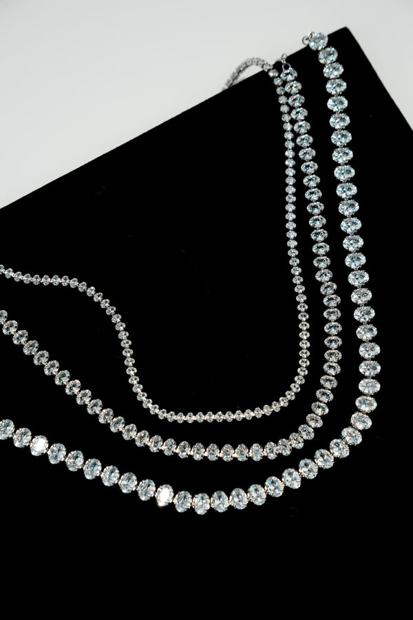 6MM | Choker Oval Cut Su Yolu Kolye