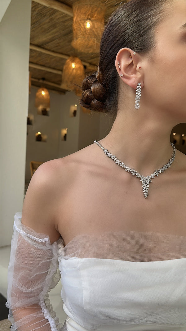 Oralisse Kolye - Küpe - Bileklik - Yüzük Set