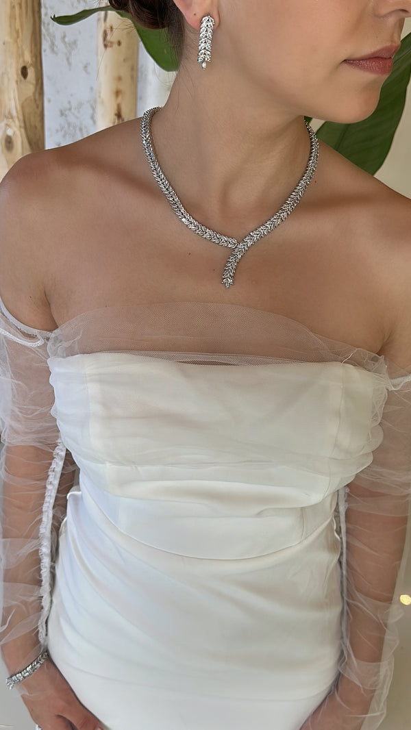 Valayna Kolye - Küpe - Bileklik - Yüzük Set