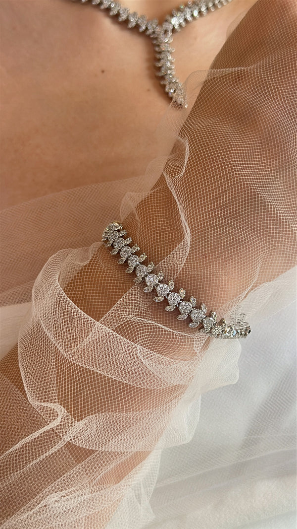Calire Kolye - Küpe - Bileklik - Yüzük Set