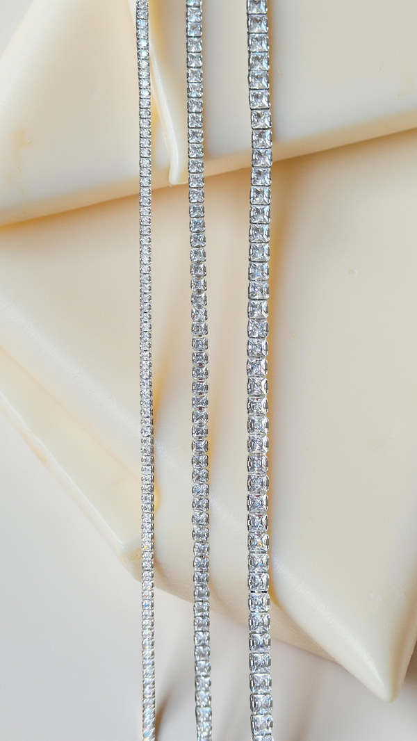 4MM | Choker Princess Cut Su Yolu Kolye