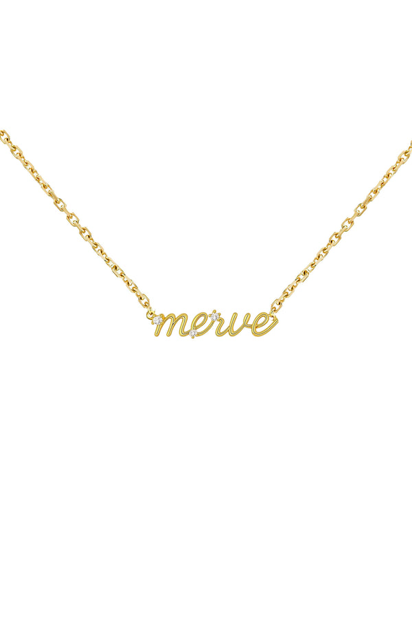 Stone Letter Necklace