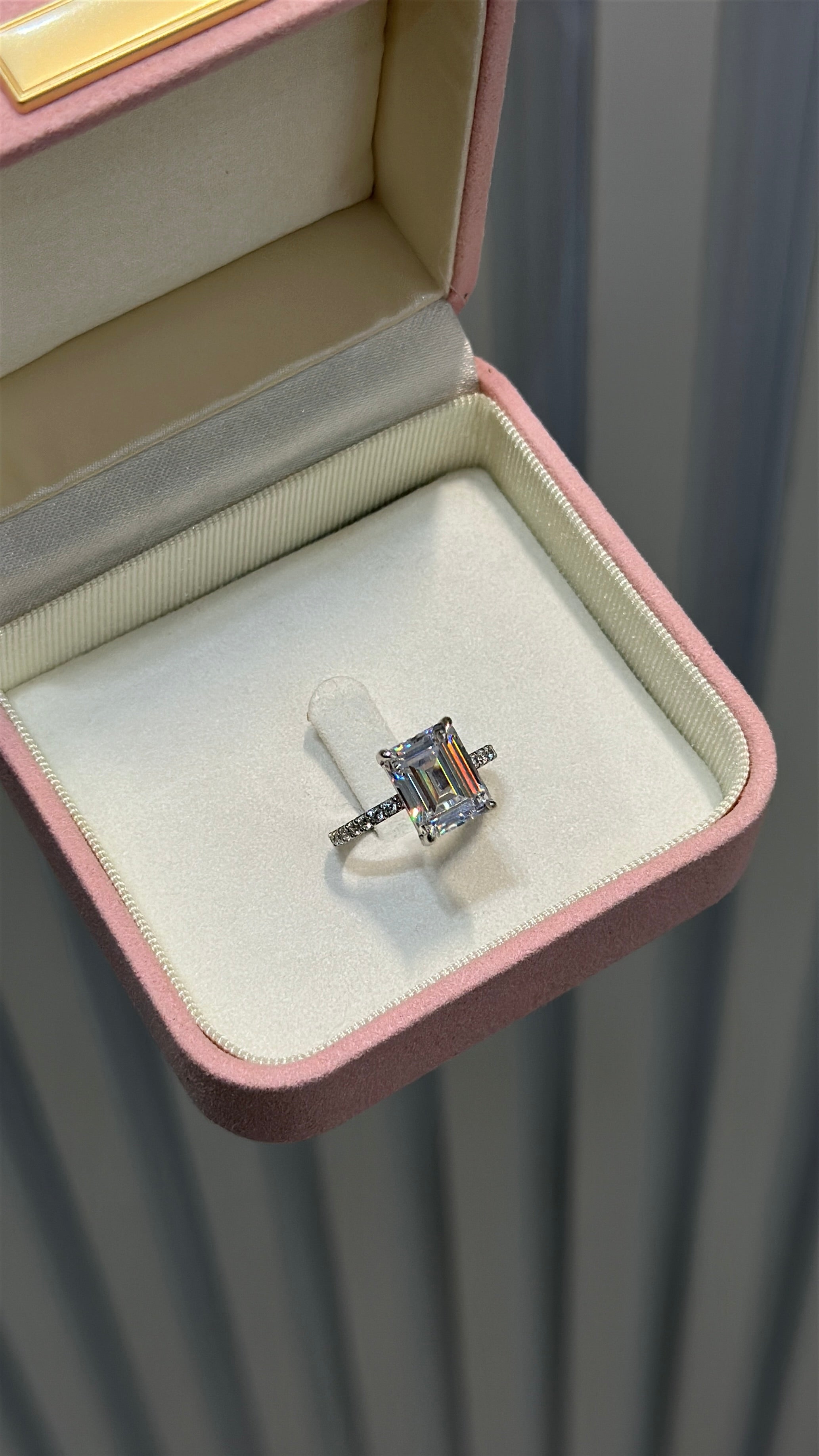 3.7CT | Emerald Cut Eternity Ring