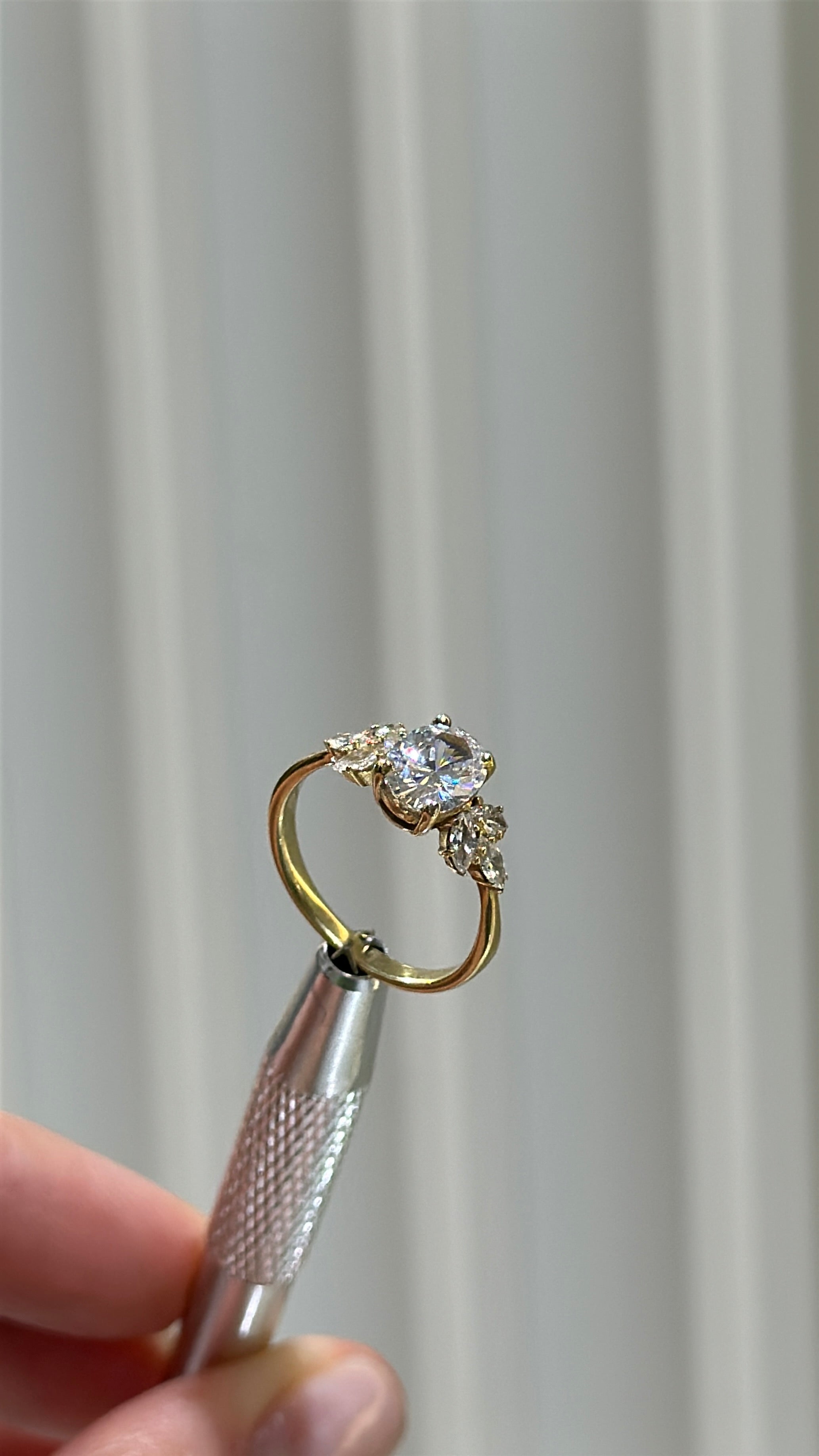 2.3CT | Oval Cut Floral Eternity Ring