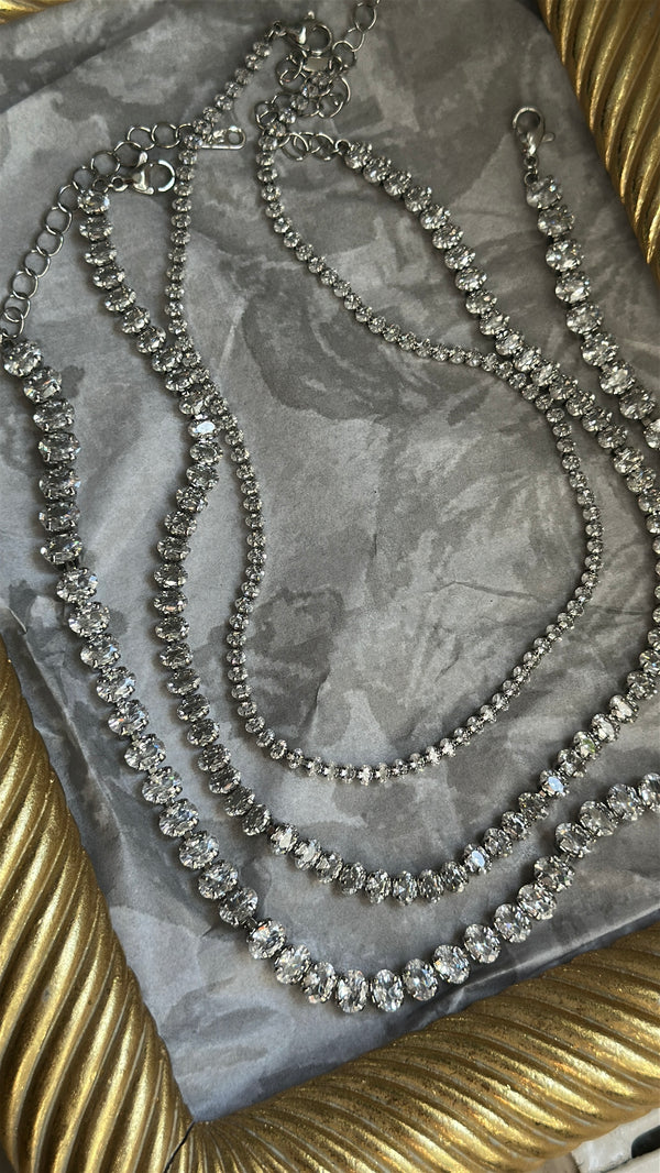 6MM | Choker Oval Cut Su Yolu Kolye