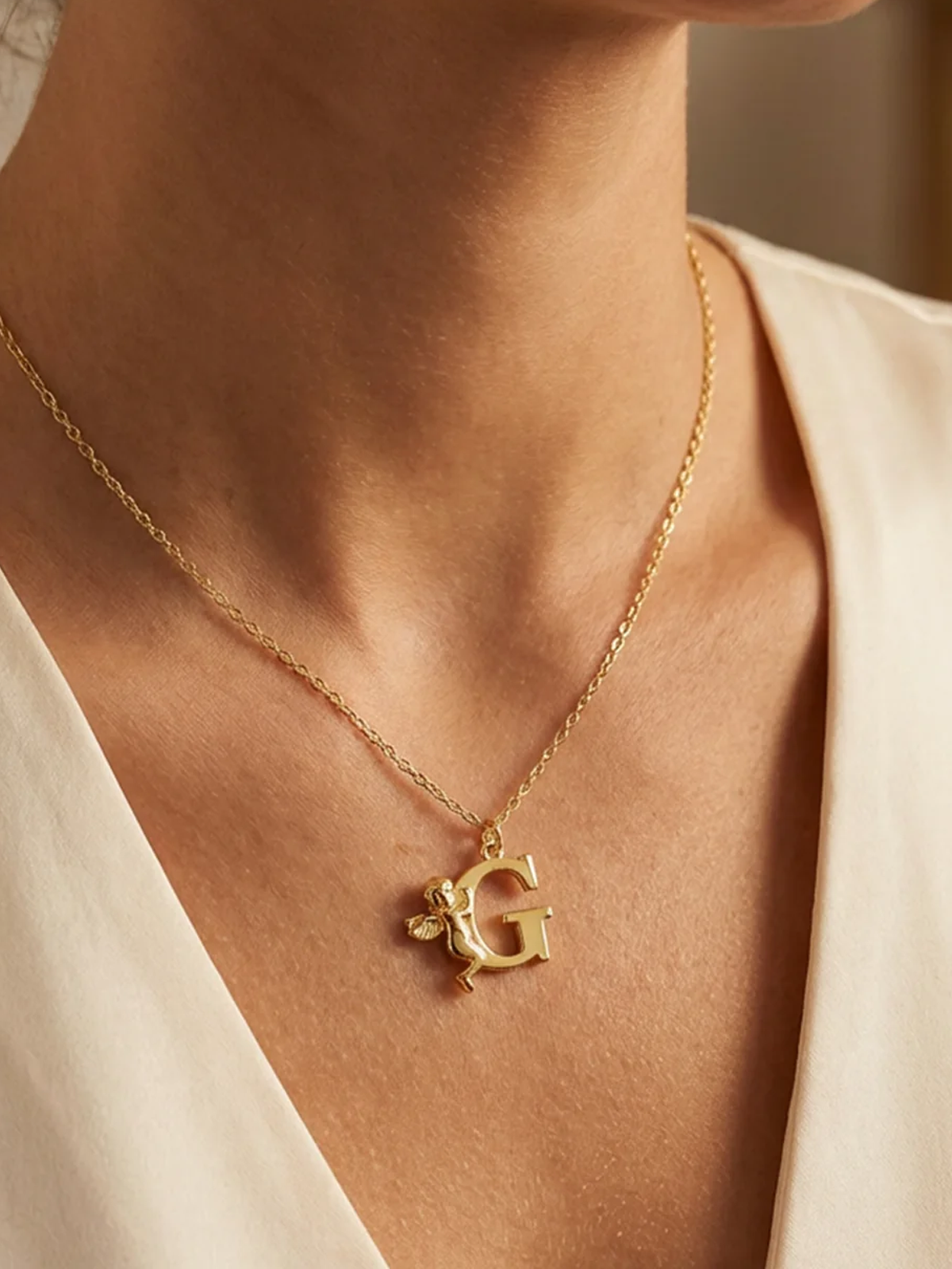 Angel Letter Necklace