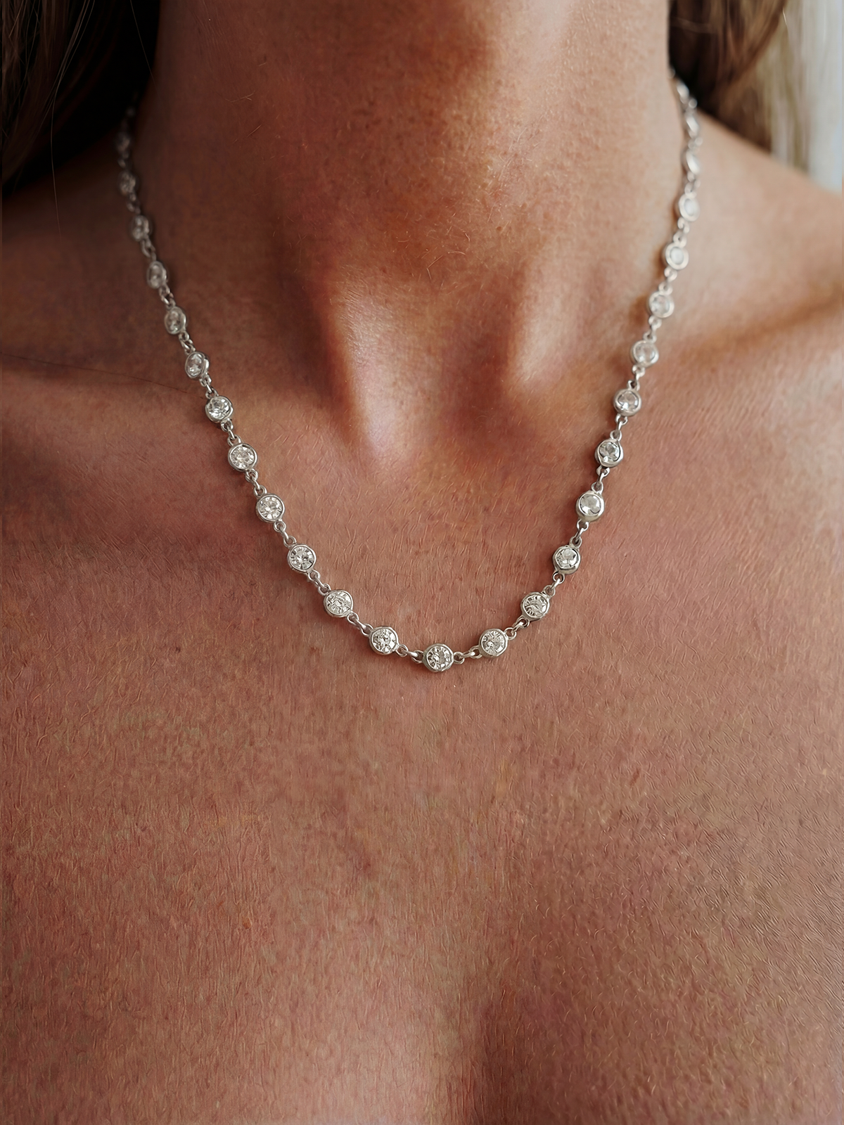 Solitaire Chain Necklace
