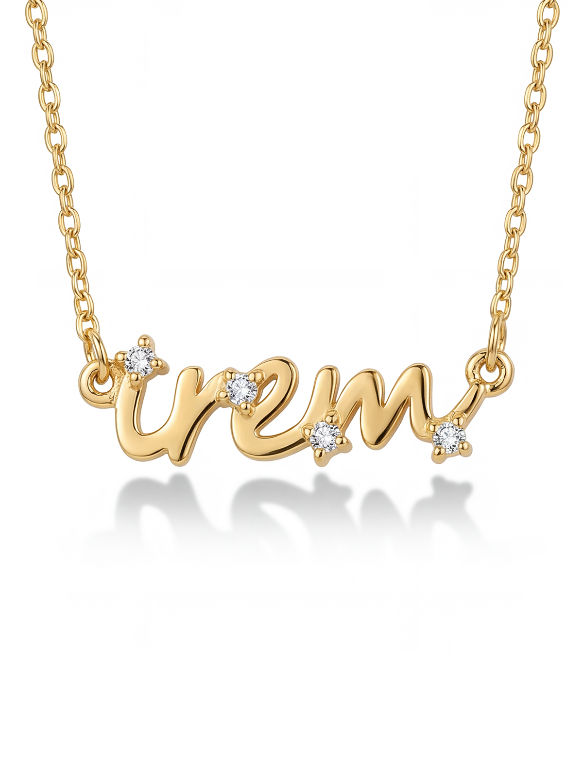 Stone Letter Necklace