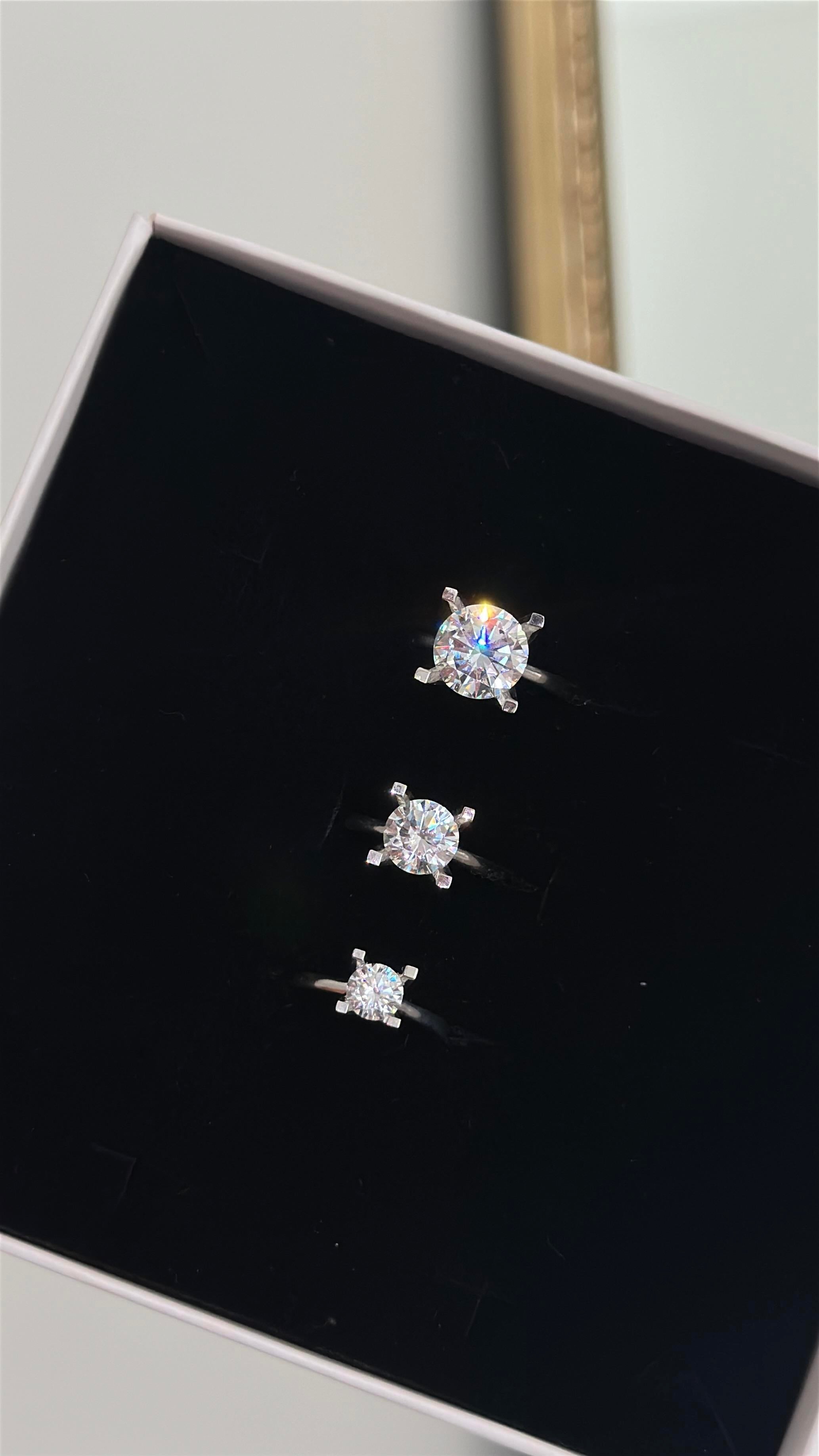 8MM 2.00CT Solitaire Ring