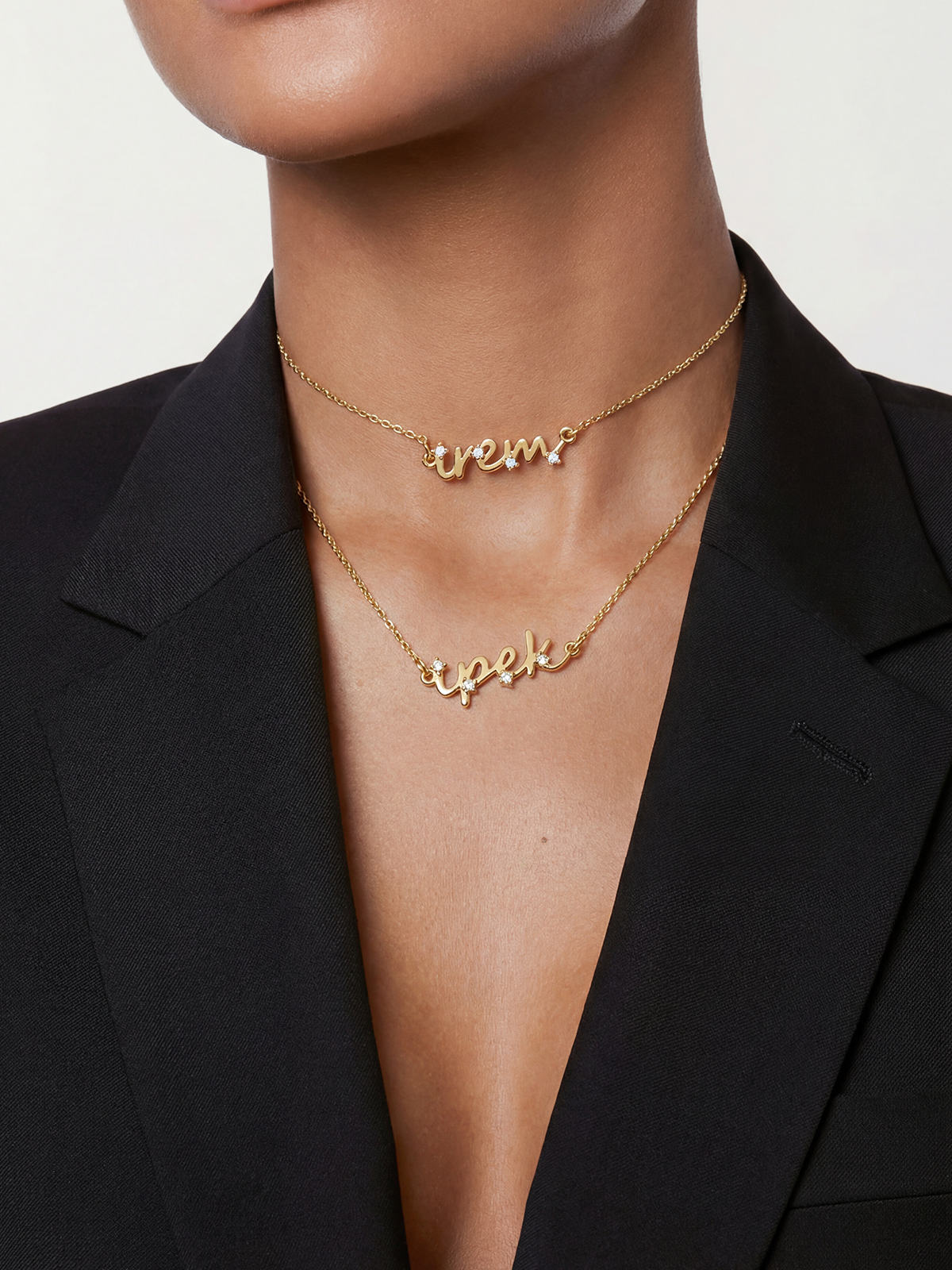 Nova Stone Name Necklace