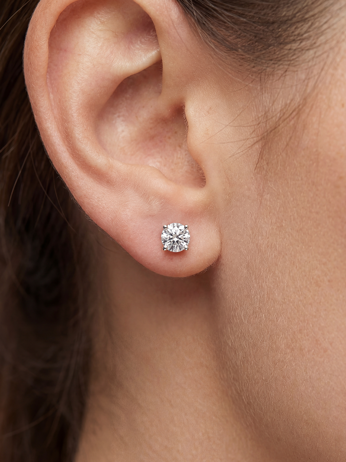 4MM | Round Cut Earrings