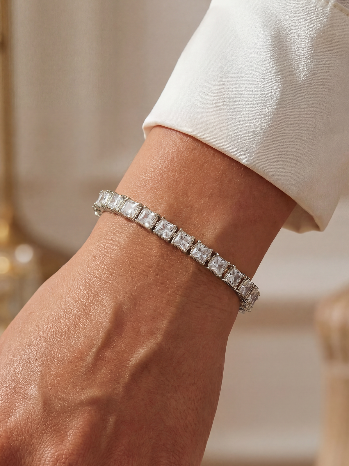 4MM | Princess Cut Tennis Bracelet