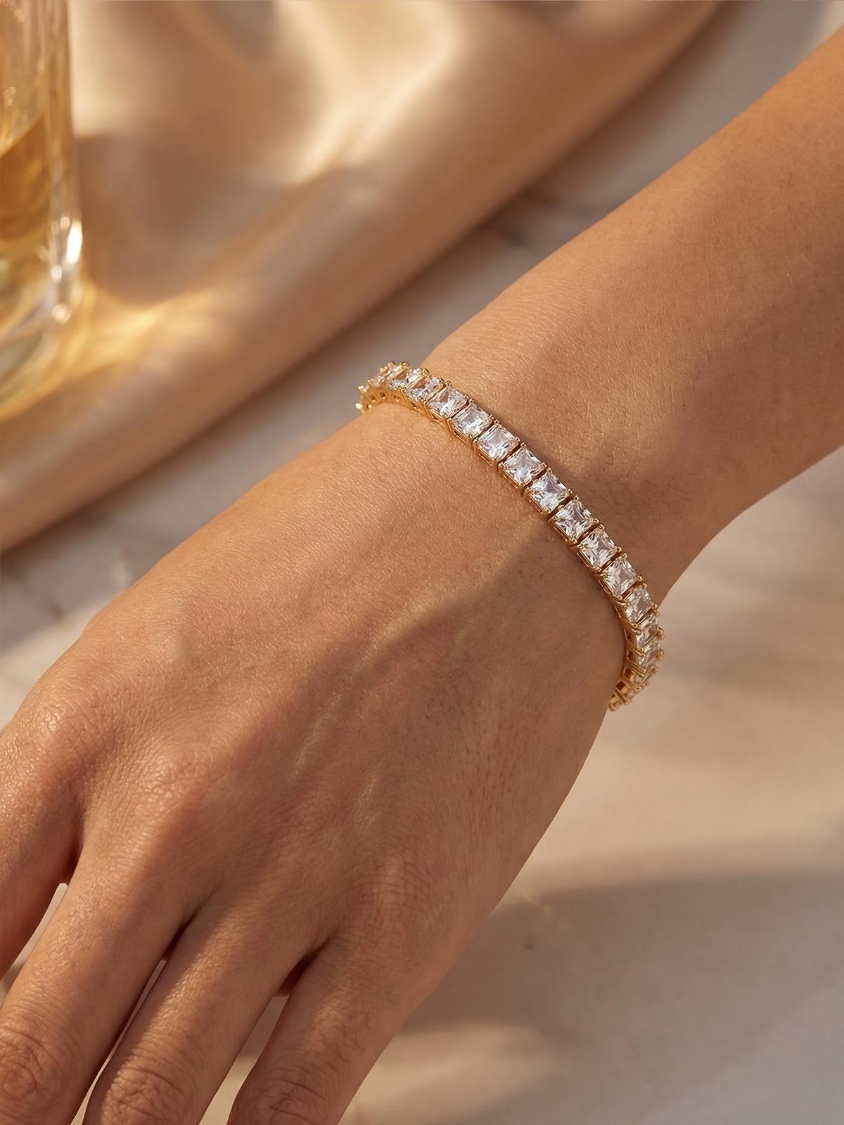 4MM | Emerald Cut Tennis Bracelet