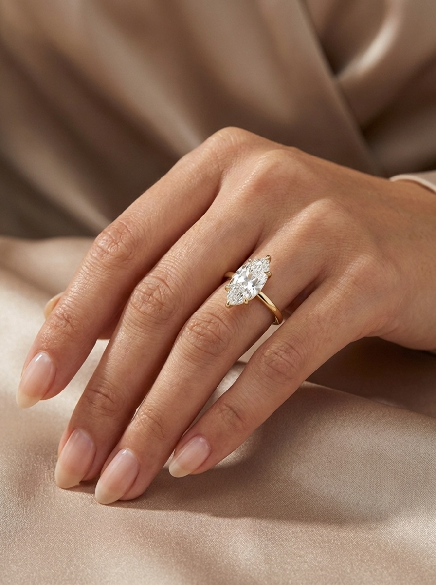 2.2CT | Markiz Kesim Yüzük