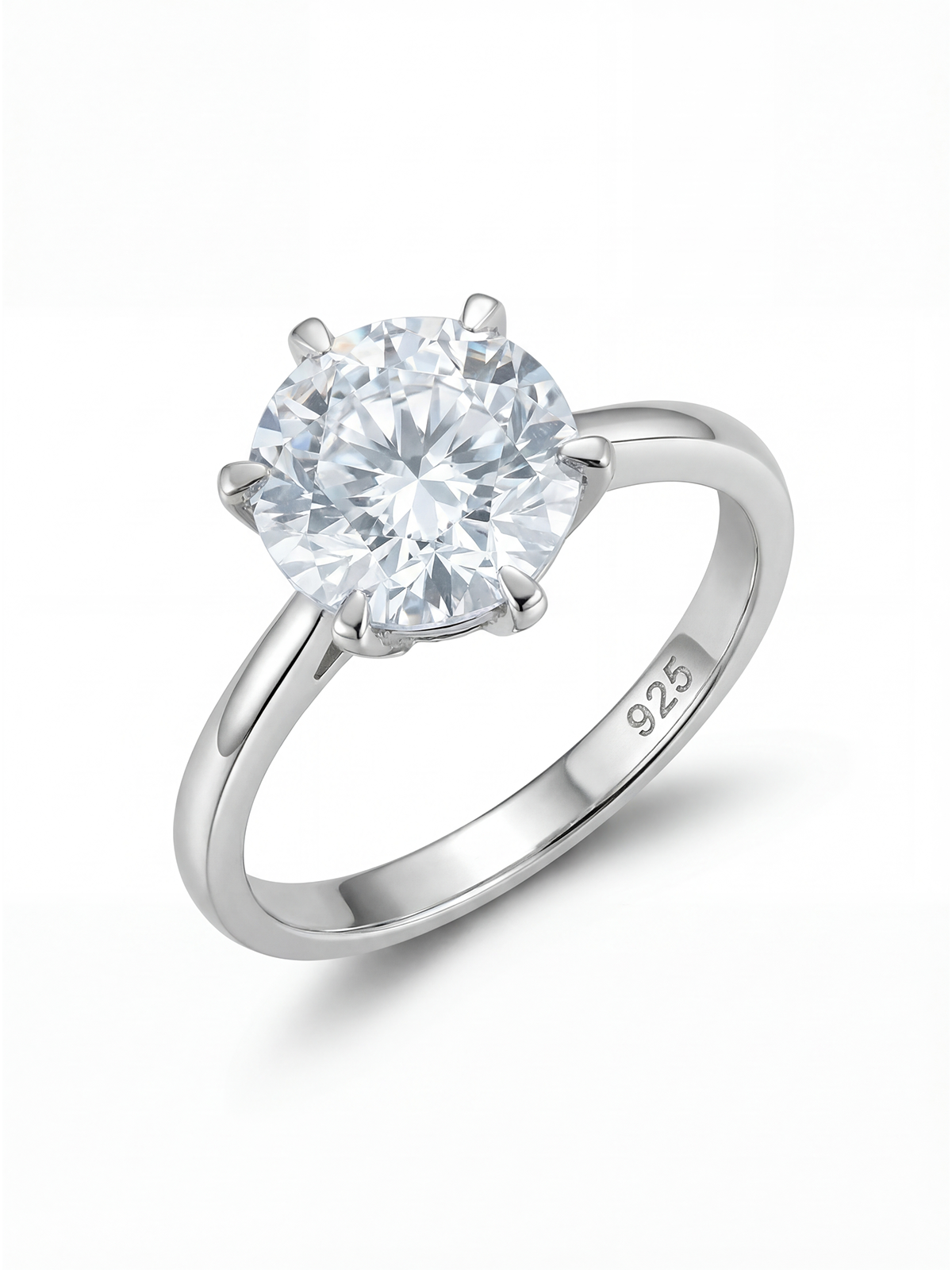 3.0CT | 6 Tırnak Tektaş Yüzük